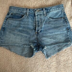 Denim Forum Light Blue Jean Shorts